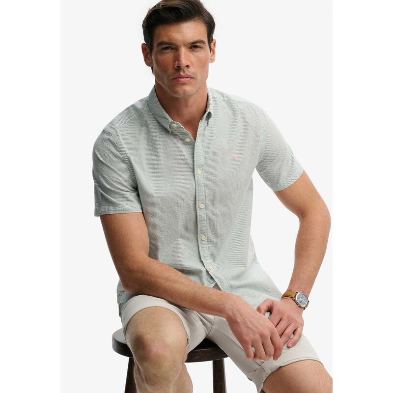 Superdry Classic Seersucker Short Sleeve Shirt image number 2